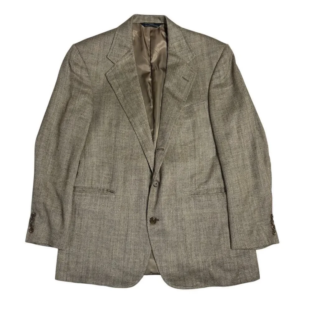 Polo Ralph Lauren Men's Tweed Blazer Sports Coat size 42R Herringbone VTG USA